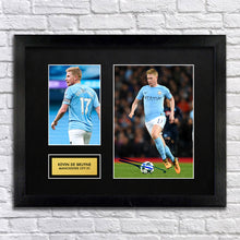 Kevin De Bruyne Man City Football Signed Autograph Print - BBG