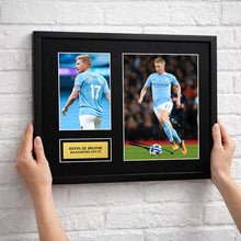 Kevin De Bruyne Man City Football Signed Autograph Print - Wall
