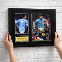 Omar Marmoush Man City Football Signed Autograph Print - Wall