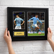 Phil Foden Man City Football Signed Autograph Print - Wall