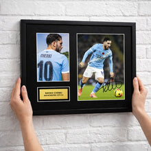Rayan Cherki Man City Football Signed Autograph Print - Wall
