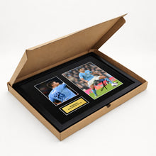 Rodrigo Man City Football Signed Autograph Print - Box
