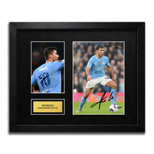 Rodrigo Man City Football Signed Autograph Print - WBG