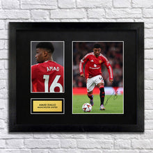 Amad Diallo Manchester Utd Football Signed Autograph Print - BBG