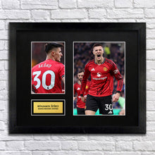 Benjamin Sesko Manchester Utd Football Signed Autograph Print - BBG