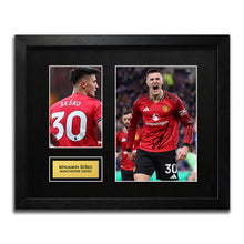 Benjamin Sesko Manchester Utd Football Signed Autograph Print - WBG