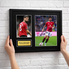 Bruno Fernandez Manchester Utd Football Signed Autograph Print - Wall