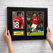 Casemiro Manchester Utd Football Signed Autograph Print - Wall