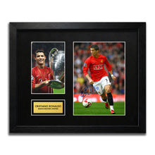 Cristiano Ronaldo Manchester Utd Football Signed Autograph Print - WBG
