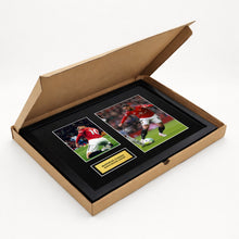 Matheus Cunha Manchester Utd Football Signed Autograph Print - Box