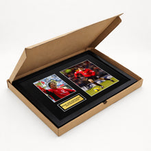 Ruud Van Nistelrooy Manchester Utd Football Signed Autograph Print - Box