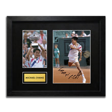 Michael Chang Tennis Autograph Signed Poster Art Print
