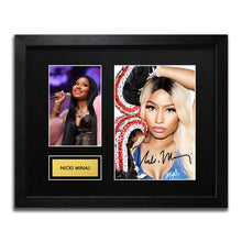 Nicki Minaj Signed Autograph Framed Music Memorabilia