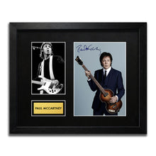 Paul McCartney Signed Autograph Framed Music Memorabilia