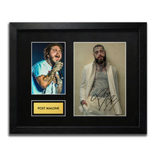 Post Malone Signed Autograph Framed Music Memorabilia