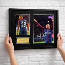 Kylian Mbappe PSG Football Signed Autograph Print - Wall