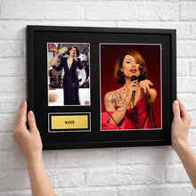 Raye Autograph Print Wall Display