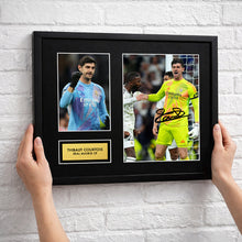 Thibaut Courtois Real Madrid Football Signed Autograph Print - Wall