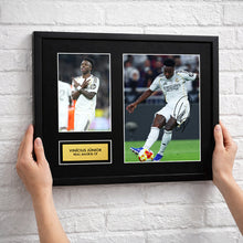 Vinicius Junior Real Madrid Football Signed Autograph Print - Wall
