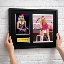 Sabrina Carpenter Autograph Print Wall Display