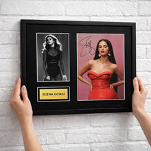 Selena Gomez Autograph Print Wall Display