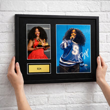 SZA Autograph Print Wall Display