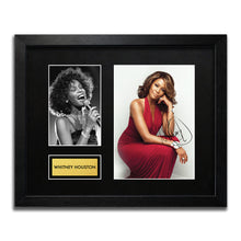 Whitney Houston Signed Autograph Framed Music Memorabilia