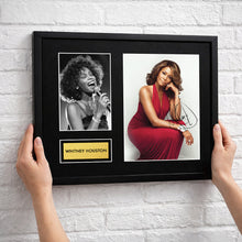 Whitney Houston Autograph Print Wall Display