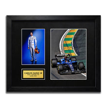 Carlos Sainz Williams F1 Autograph Signed Poster Art Print