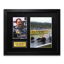 Nigel Mansell Williams F1 Autograph Signed Poster Art Print