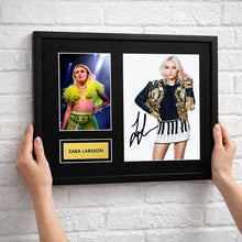 Zara Larsson Autograph Print Wall Display