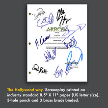 Arrow TV Pilot Episode TV Script Screenplay - Signed Autograph Reprint - Stephen Amell - Katie Cassidy - David Ramsey