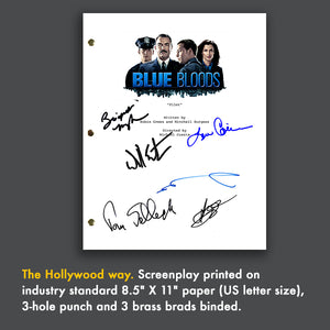 Blue Bloods TV Signed Autographed Screenplay - Donnie Wahlberg - Tom Selleck