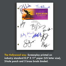 Bohemian Rhapsody Movie Screenplay Script Signed Autograph Rami Malek Freddie Mercury Lucy Boynton Bryan Singer