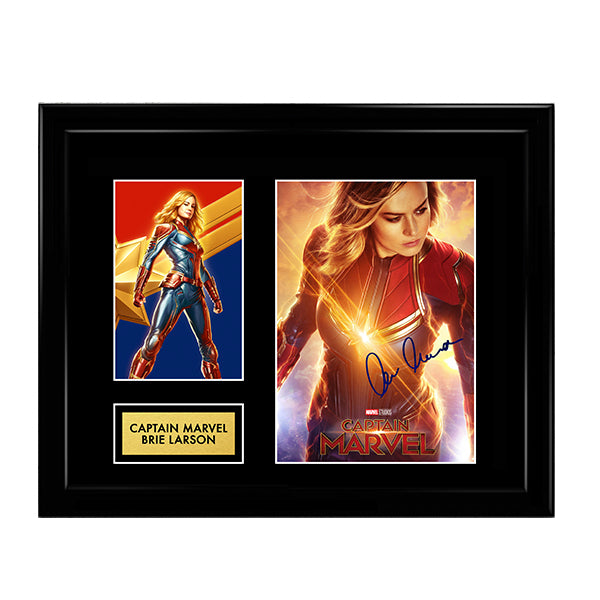 Captain Marvel Brie Larson Autograph artwork - Marvel Cinematic Universe