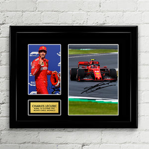 Charles Leclerc - Ferrari F1 - Formula 1 Autograph Signed Poster Art Print Artwork