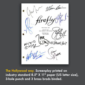 Firefly TV Signed Autograph Screenplay - Joss Whedon - Malcolm Reynolds - Morena Baccarin - Alan Tudyk - Gina Torres