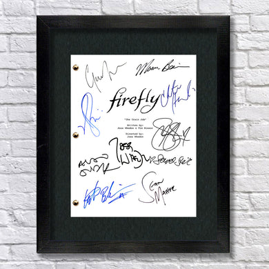 Firefly TV Signed Autograph Screenplay - Joss Whedon - Malcolm Reynolds - Morena Baccarin - Alan Tudyk - Gina Torres