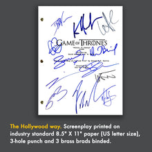 Game of Thrones - Signed Autographed Pilot TV Screenplay -  Kit Harington - Emilia Clarke - Sophie Turner - Peter Dinklage - Maisie Williams