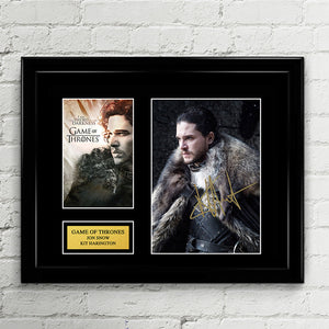 Game of Thrones - Jon Snow - Kit Harington Signed Autograph - House Stark Season 7-8