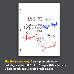 Legacies TV Pilot Signed Autographed Script Screenplay Reprint - Danielle Rose Russell - Kaylee Bryant - Jennifer Boyd - Matt Davis