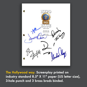 NYPD Blue Tv Signed Autographed Script Screenplay - Dennis Franz - David Caruso - James McDaniel
