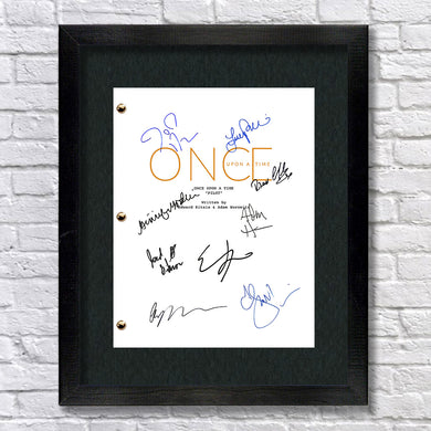 Once Upon A Time TV Show Pilot Script Screenplay Signed Autograph Reprint - OUAT Ginnifer Goodwin, Jennifer Morrison, Lana Parrilla