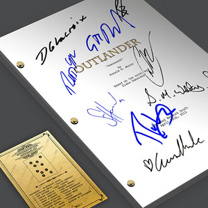 Outlander TV Signed Autographed Screenplay Script - Caitriona Balfe - Sam Heughan - Duncan Lacroix - Tobias Menzies