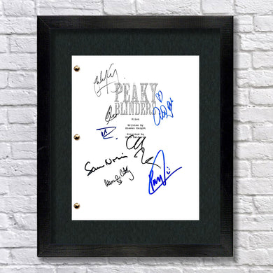 Peaky Blinders Tv Script Screenplay Signed Autograph Reprint - Cillian Murphy - Paul Anderson - Sam Neil - Helen McCrory