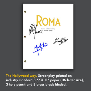 Roma 2018 Signed Film Movie Script Screenplay Autograph
