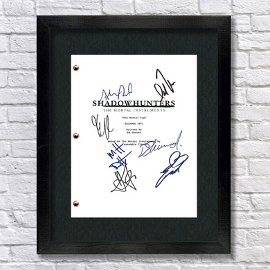 Shadowhunters Signed Script Screenplay Autograph - Katherine McNamara - Dominic Sherwood - Matthew Daddario