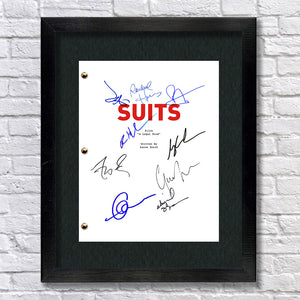 Suits TV Signed Script Screenplay Autograph Reprint - Meghan Markle - Patrick J Adams - Gabriel Macht - Gina Torress