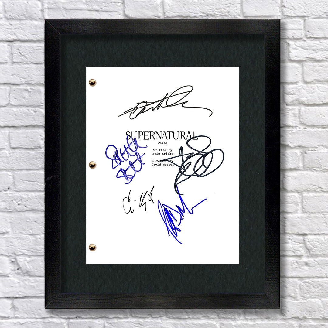 Supernatural TV Show Pilot Script Screenplay Signed Autograph Reprint ...