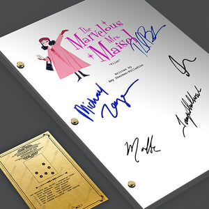 The Marvelous Mrs Maisel Signed Script Screenplay Autograph Reprint - Rachel Brosnahan - Alex Borstein - Michael Zegen - Marin Hinkle